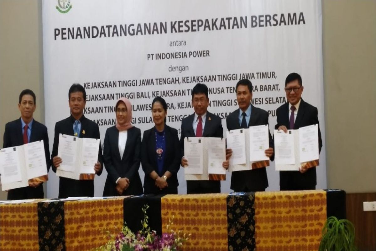 Delapan Kejati tanda tangani kesepakatan kerja sama dengan Indonesia Power