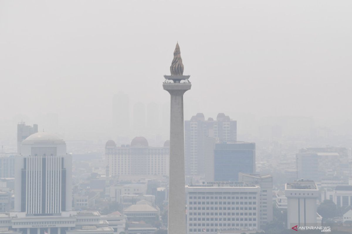 Kualitas Udara Kota Jakarta Kamis Dini Hari Masih Tidak Sehat