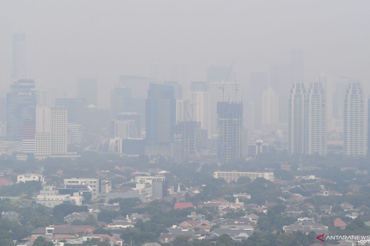 Udara Jakarta Kamis pagi tidak sehat untuk kelompok sensitif
