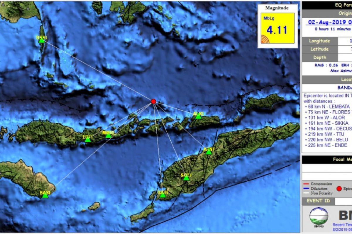 Gempa berkekuatan lemah guncang Lembata