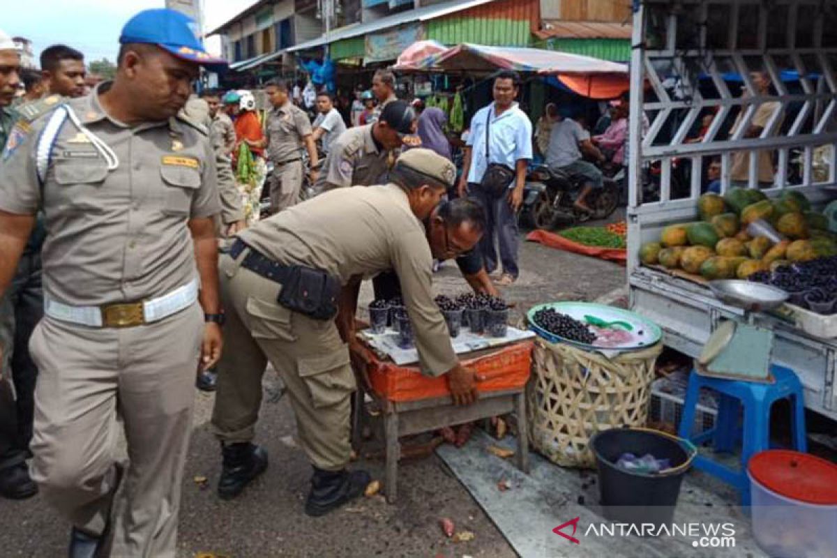 Satpol PP Abdya kembali tertibkan pedagang kaki lima