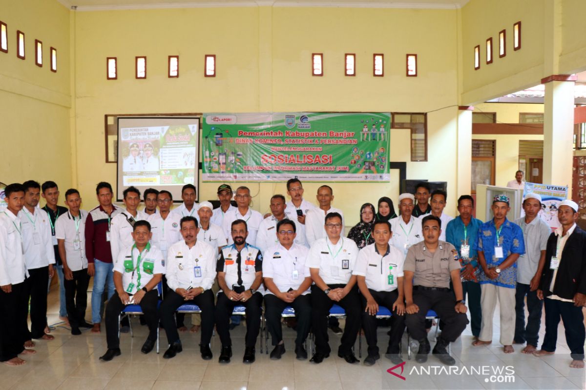 Diskominfo Banjar sosialisasikan Kelompok Informasi Masyarakat