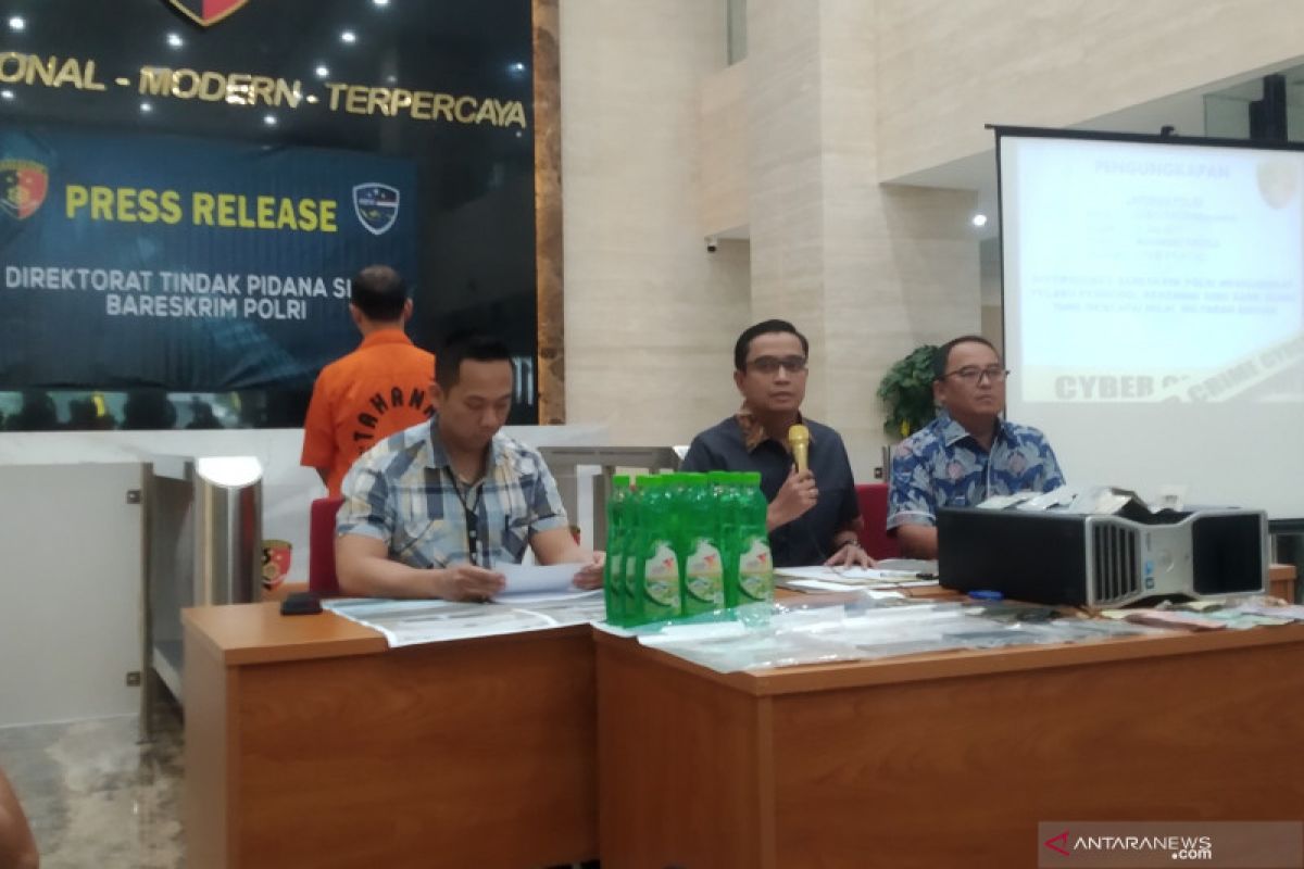 Bareskrim Polri menangkap pelaku pembobol dana bank BUMN Rp1,7 miliar