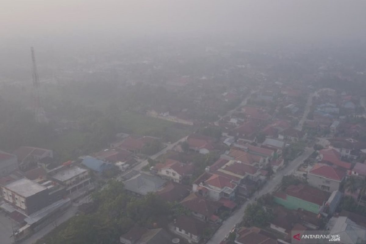 Riau masih mendominasi ratusan titik panas di Sumatera