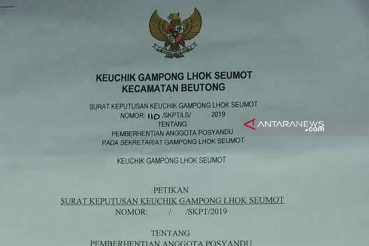 Nagan Raya bentuk perbup seragamkan logo di surat resmi desa