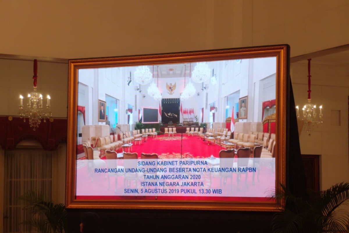 Presiden Jokowi pimpin Sidang Kabinet Paripurna bahas RAPBN 2020