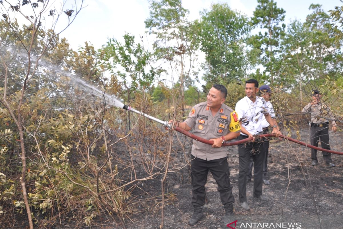 Polres Belitung Timur ancam akan penjarakan pelaku pembakaran hutan