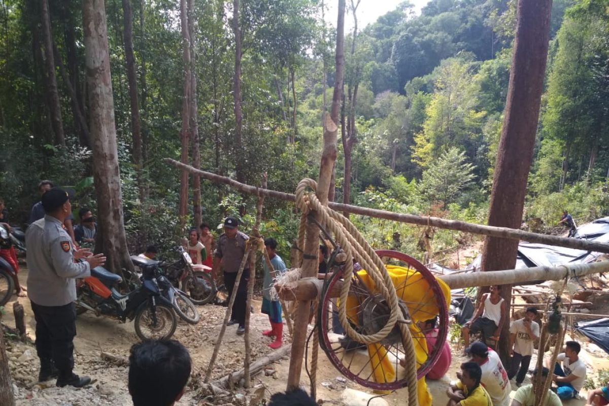 Polisi Bangka Barat imbau warga Desa Mayang hentikan aktivitas tambang liar