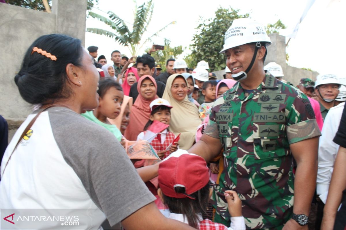 Kasad: TNI AD siap membantu Pemprov NTB menuntaskan Rehab Rekon