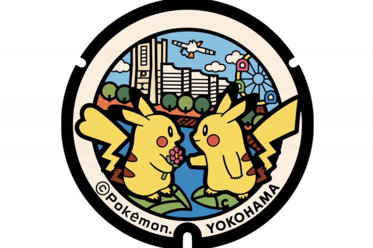 "Manhole" bergambar Pokemon hiasi kota-kota di Jepang