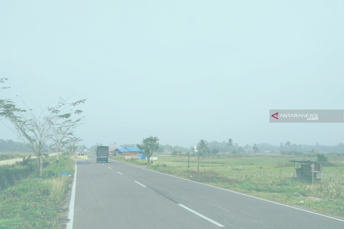 Kota Barabai mulai diselimuti kabut asap