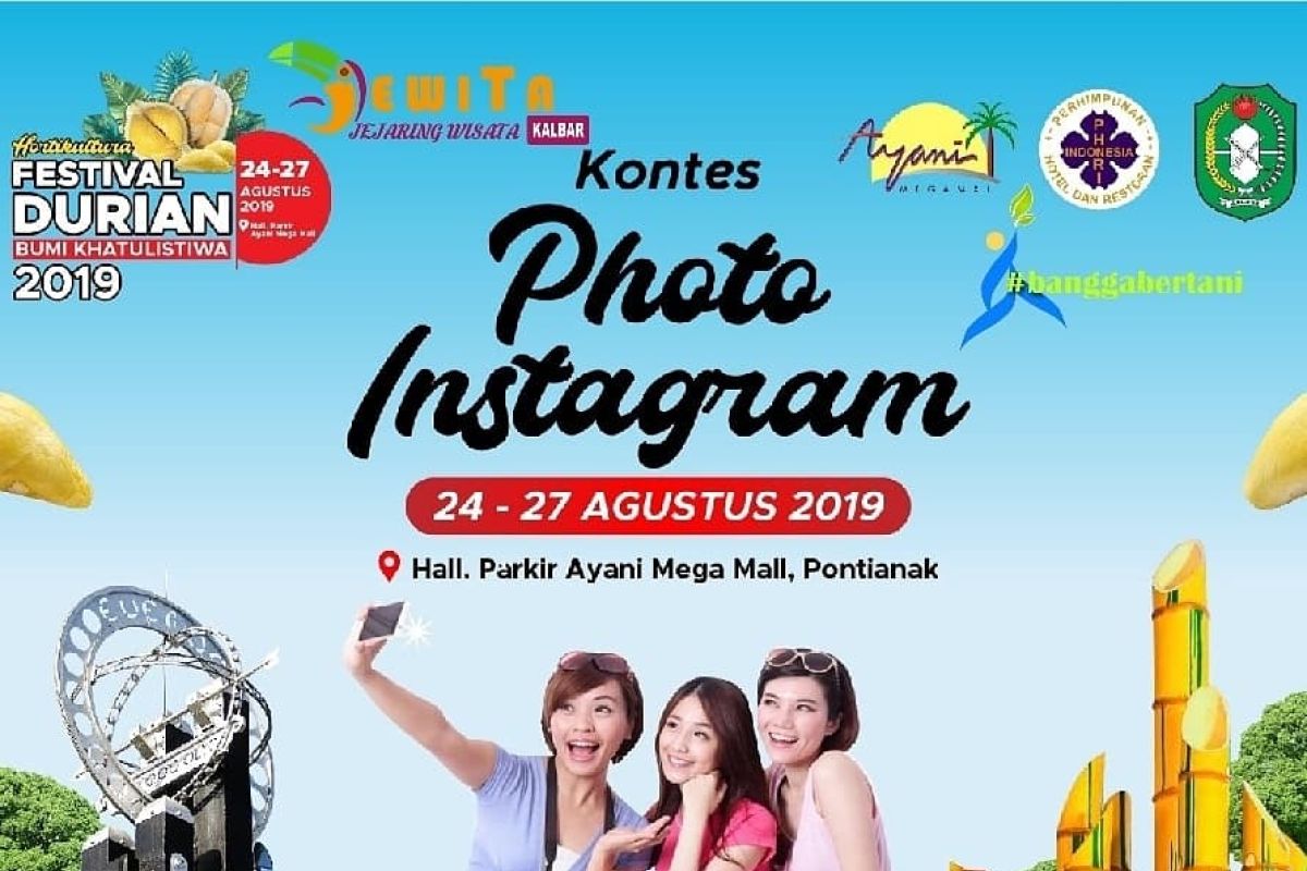 Ikuti kontes selfie kenalkan durian dan kemeriahan festival