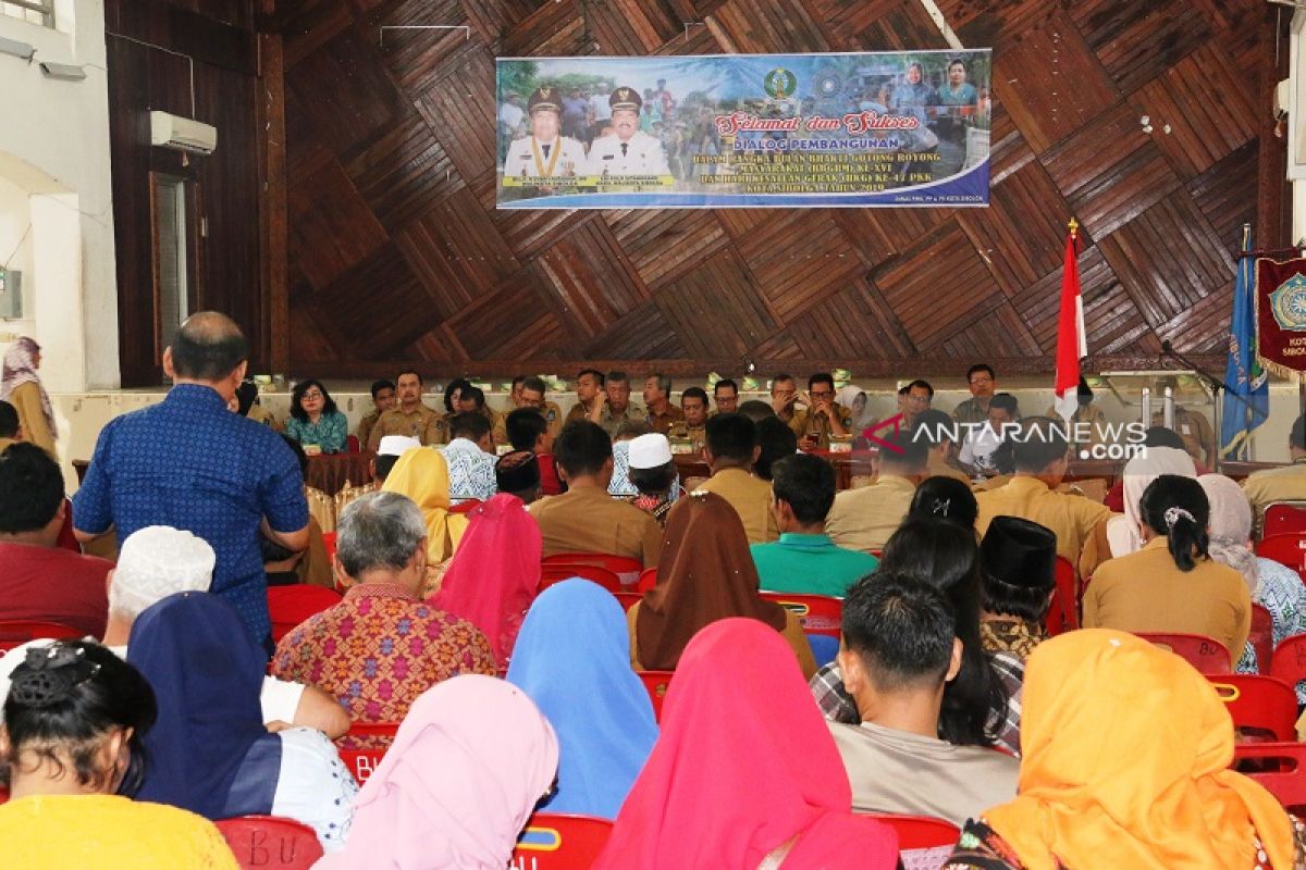 Sekdakot buka dialog pembangunan, saran dari masyarakat ditampung