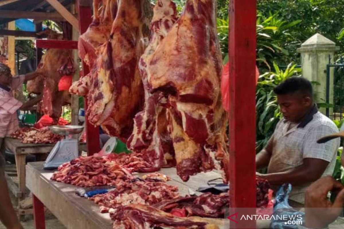 Meugang Idul Adha, harga daging naik di Banda Aceh