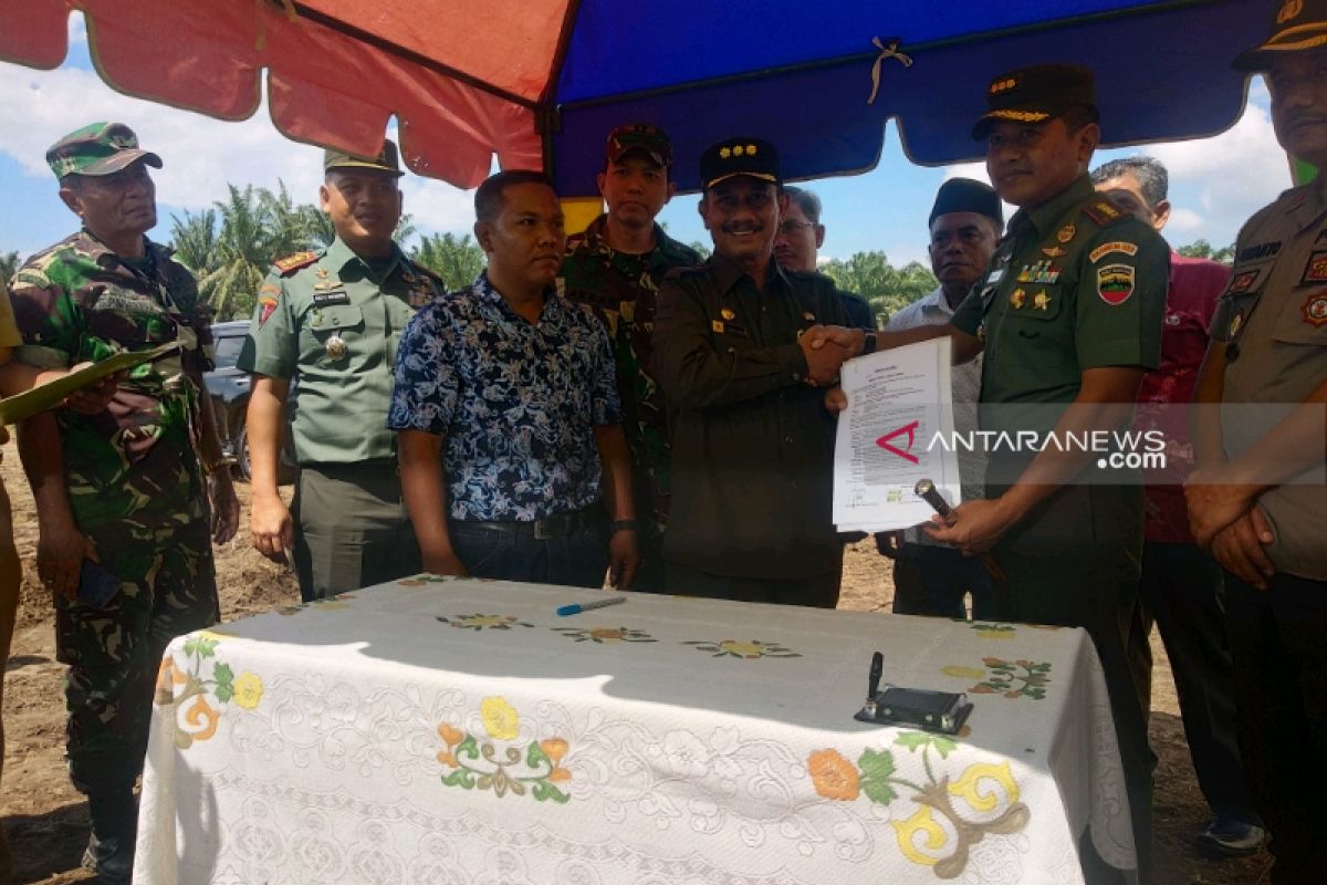 PT Mazuma Agro Indonesia hibahkan tanah kepada Angkatan Darat