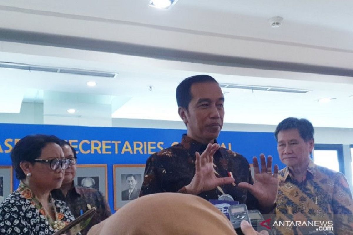 Presiden RI Joko Widodo resmikan gedung baru Sekretariat ASEAN