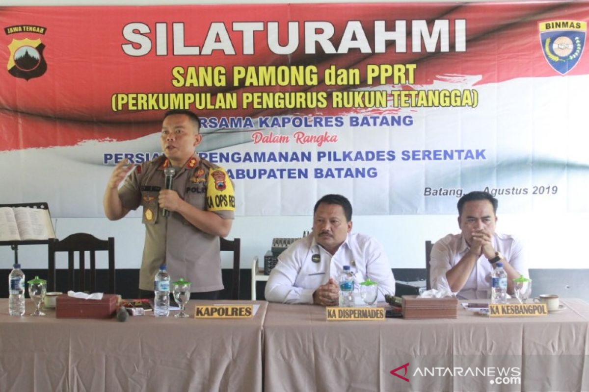 Pengamanan disiapkan, warga Batang diminta hindari intimidasi pada pilkades