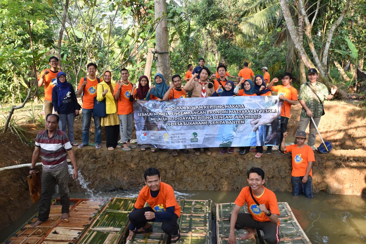 FMIPA UI kembangkan kolam kepiting makara di Carita Banten