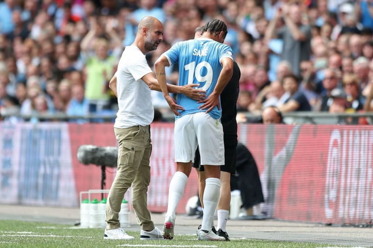 Manchester City kehilangan Sane karena cedera ACL di lutut kanan