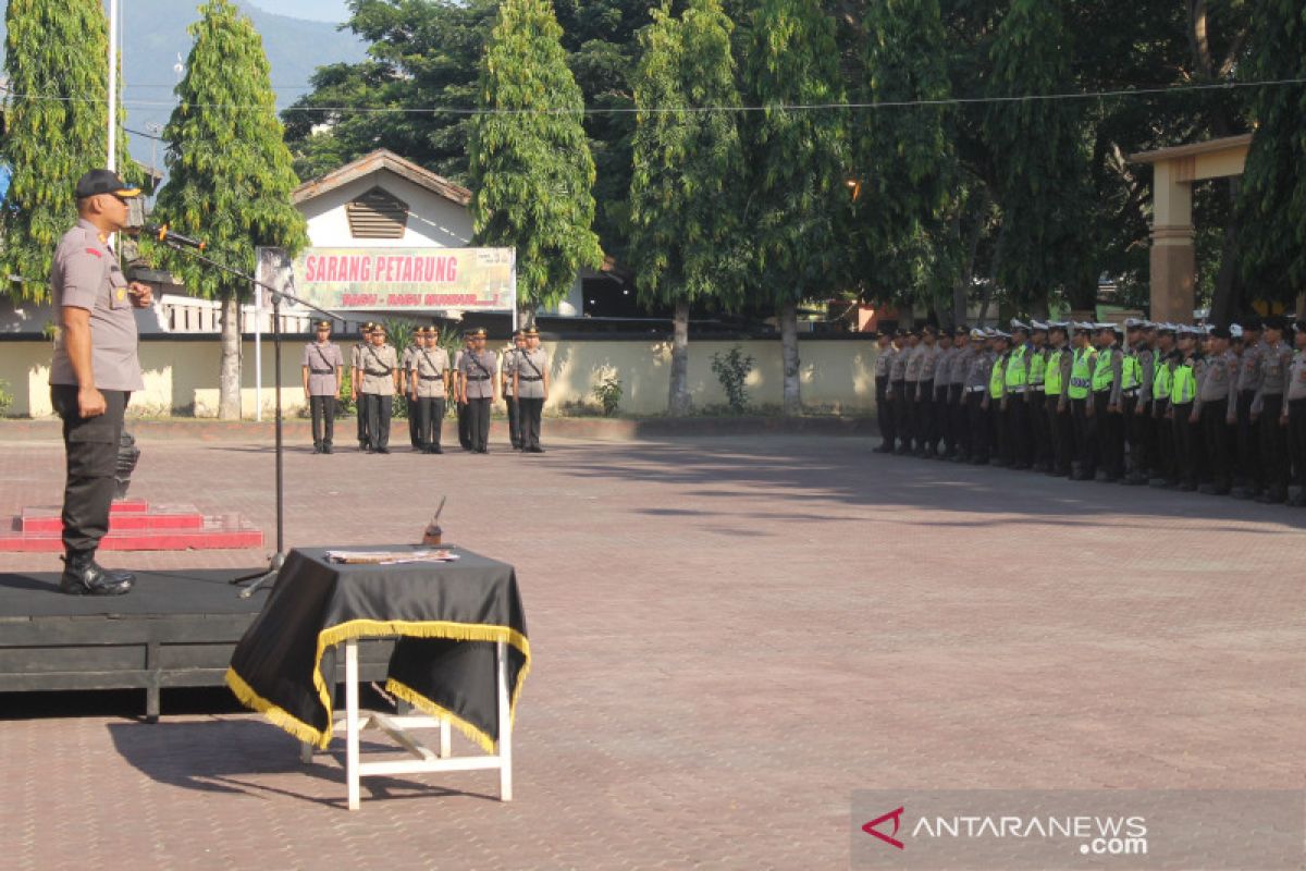 Kapolres Palu minta pejabat baru dilantik bila ragu-ragu mundur