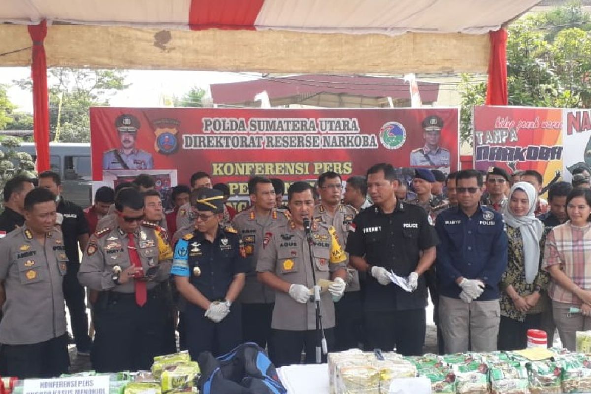 Polda Sumut ungkap peredaran 36 kg sabu