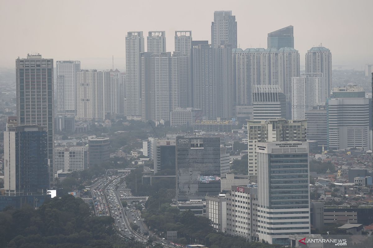 Senin pagi kualitas udara Jakarta tidak sehat