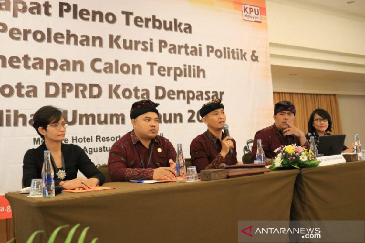 Sah, tujuh parpol raih kursi DPRD Kota Denpasar