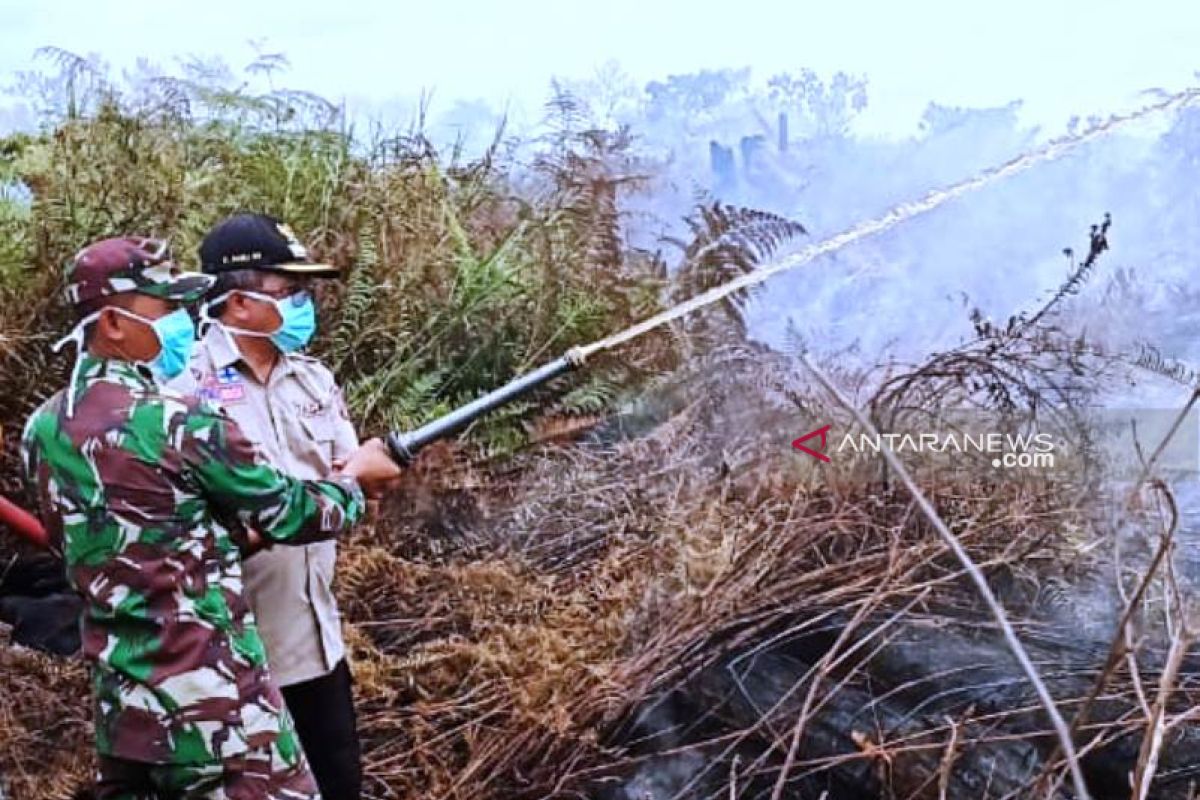 Bupati Aceh Barat pimpin pemadaman karhutla