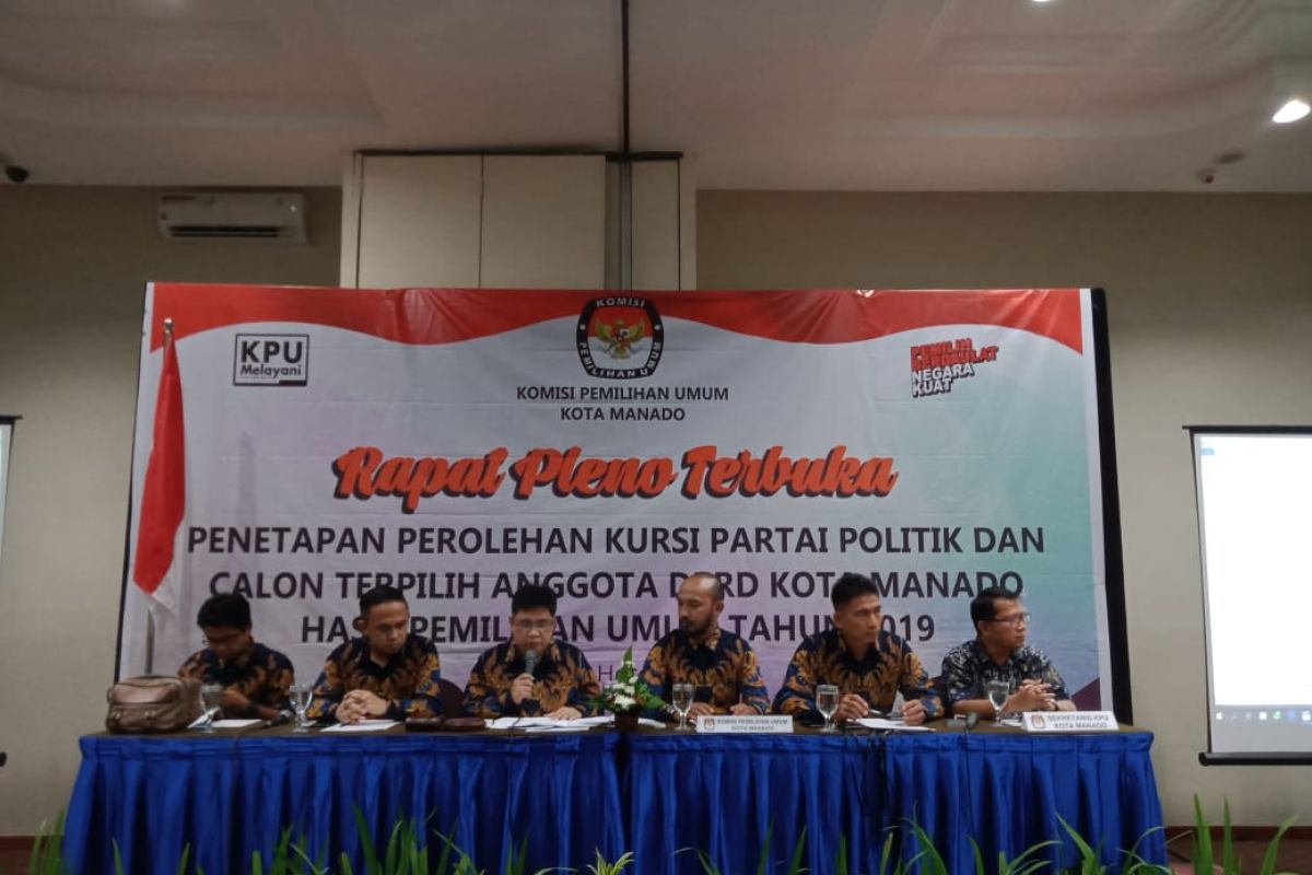 KPU Manado tetapkan calon terpilih hasil pemilu