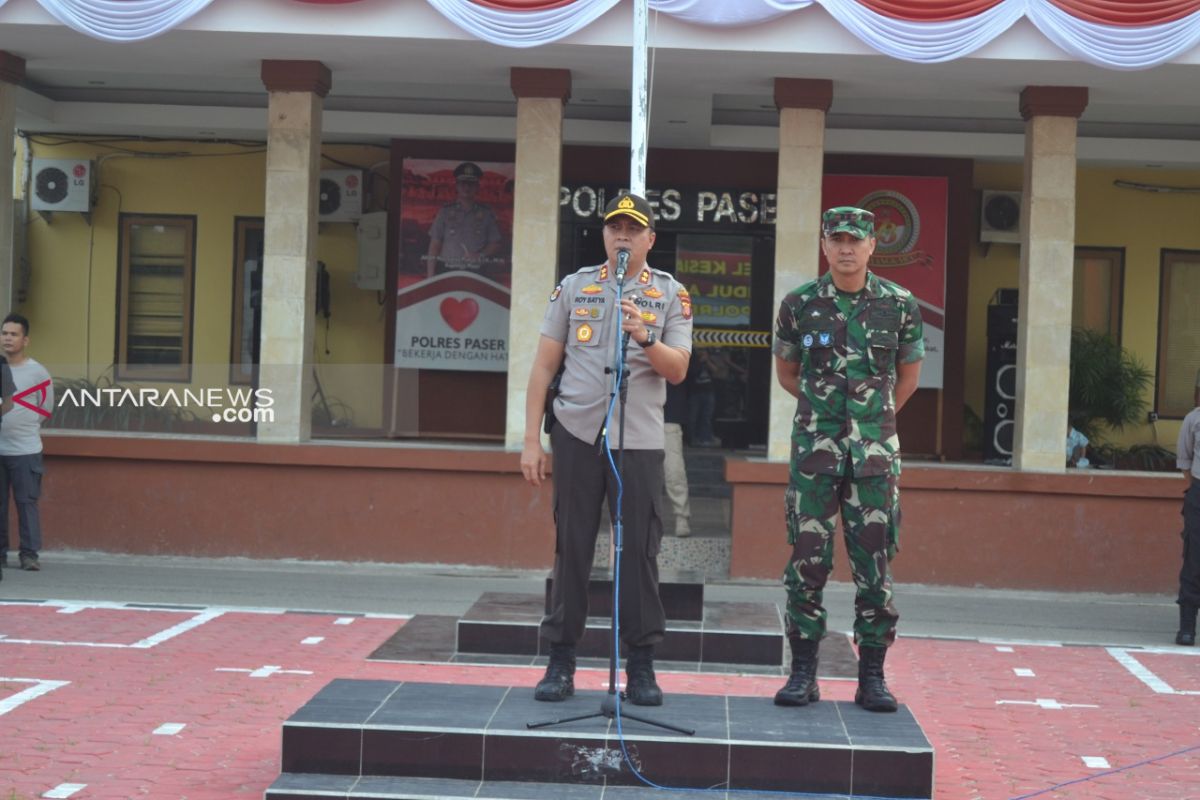 Polres Paser Gelar Apel Pengamanan Idul Adha