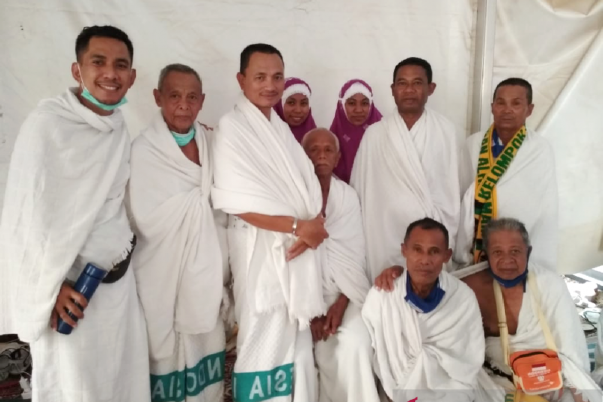 Jamaah Gorontalo Utara dalam kondisi sehat saat wukuf di Arafah