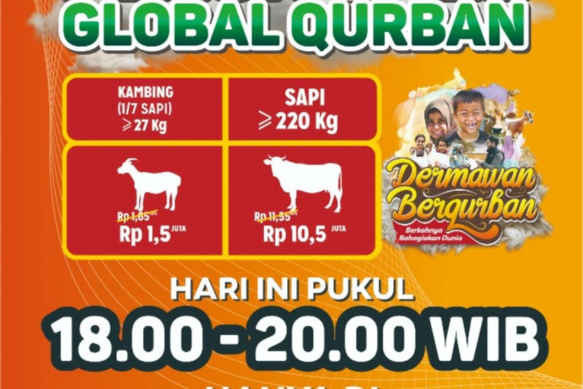 ACT Lampung kurban enam ekor sapi 12 kambing