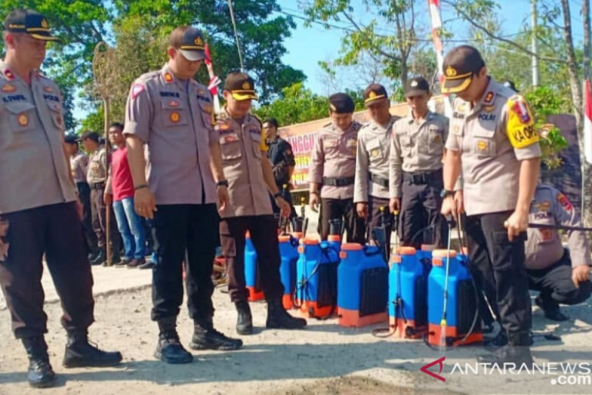 Polres Banjarbaru berpatroli di wilayah rawan munculnya titik api