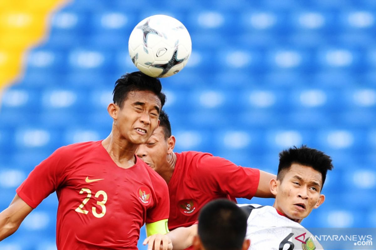 Timnas U-18 belum mampu cetak gol di babak pertama lawan Myanmar