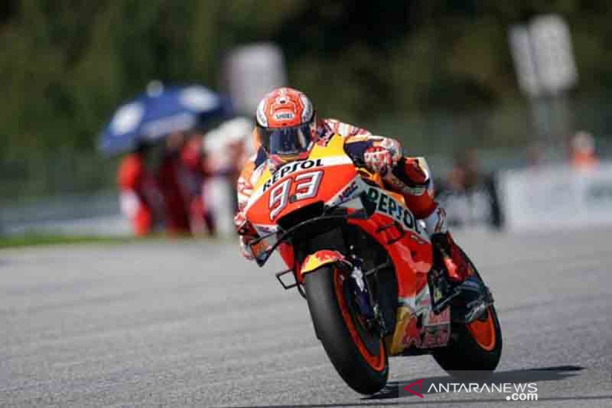 Marquez redam Viñales dan Dovizioso di FP3 GP Austria