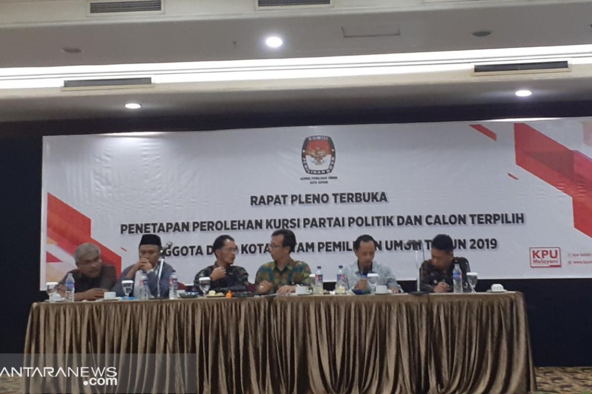 KPU Batam tetapkan 50 caleg terpilih