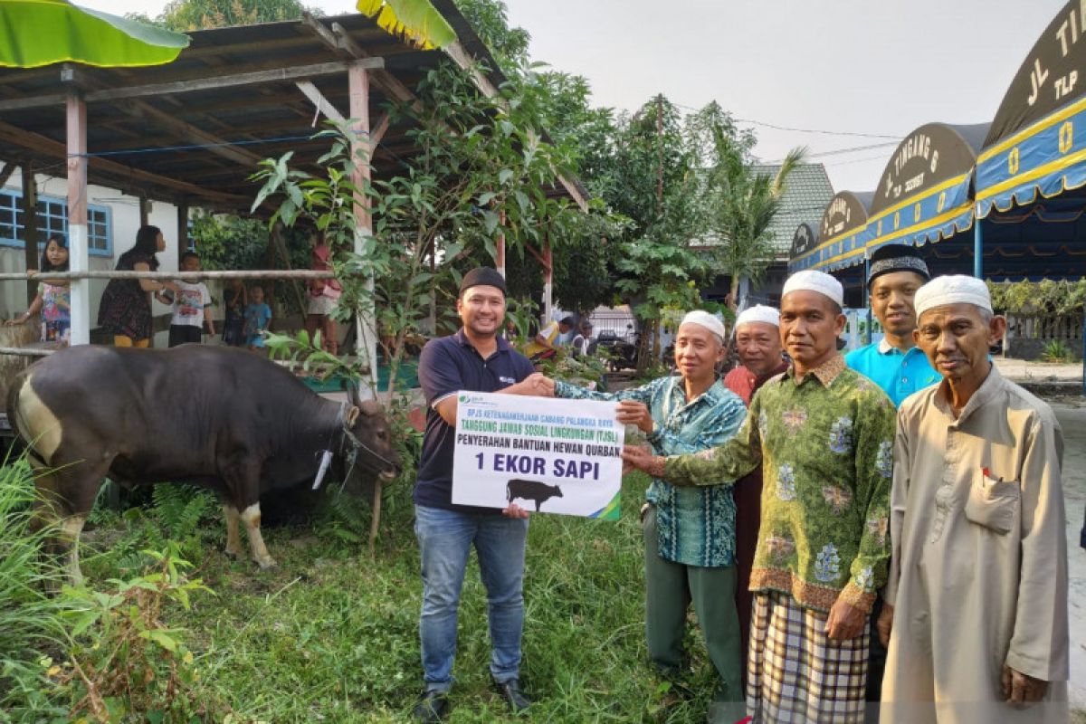 BPJS-TK Cabang Palangka Raya sumbangkan hewan kurban