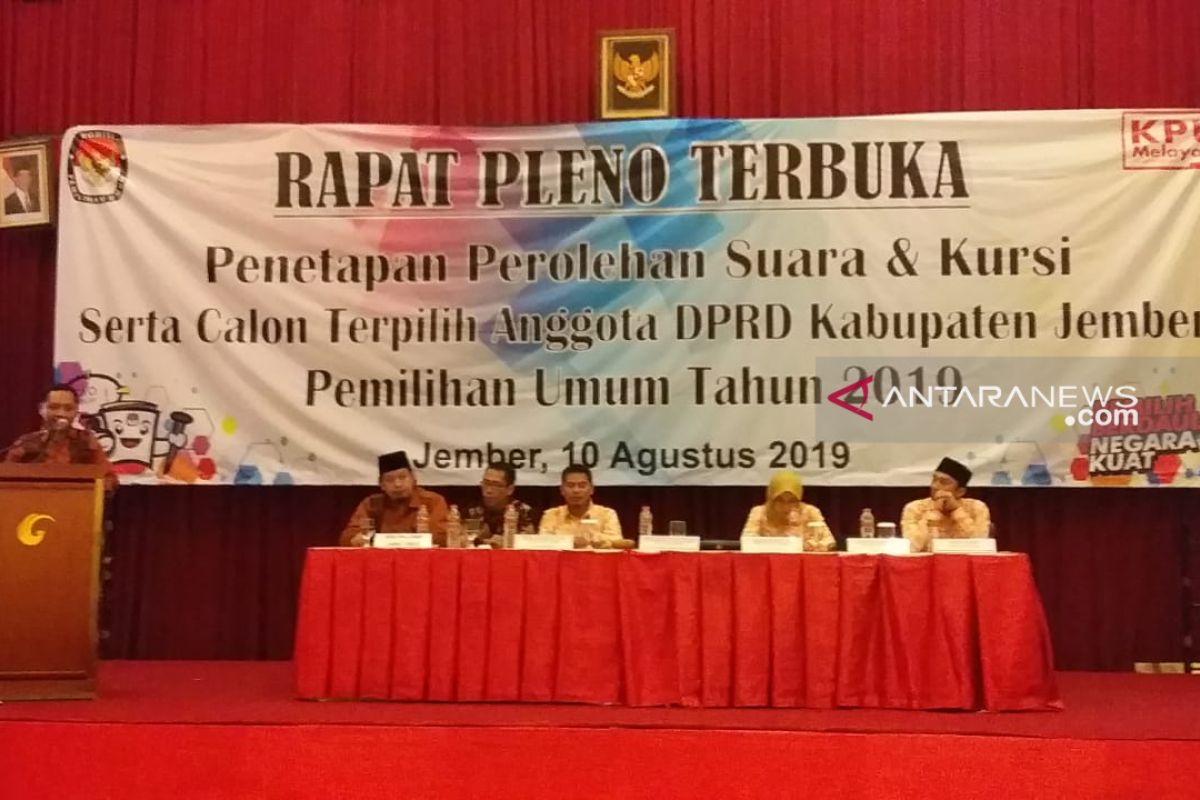 PKB dan PBB tidak hadiri rapat pleno terbuka KPU Jember