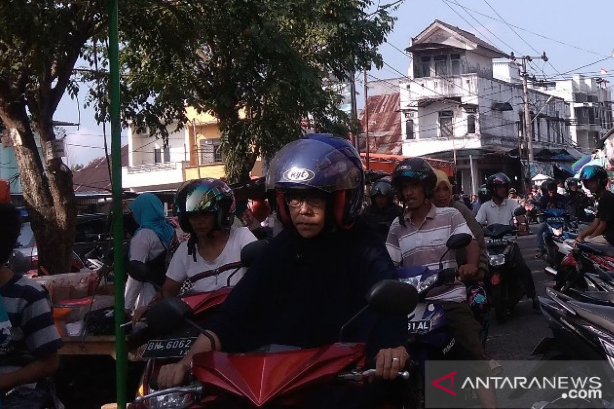 Pasar di Pangkalpinang macet jelang Idul Adha