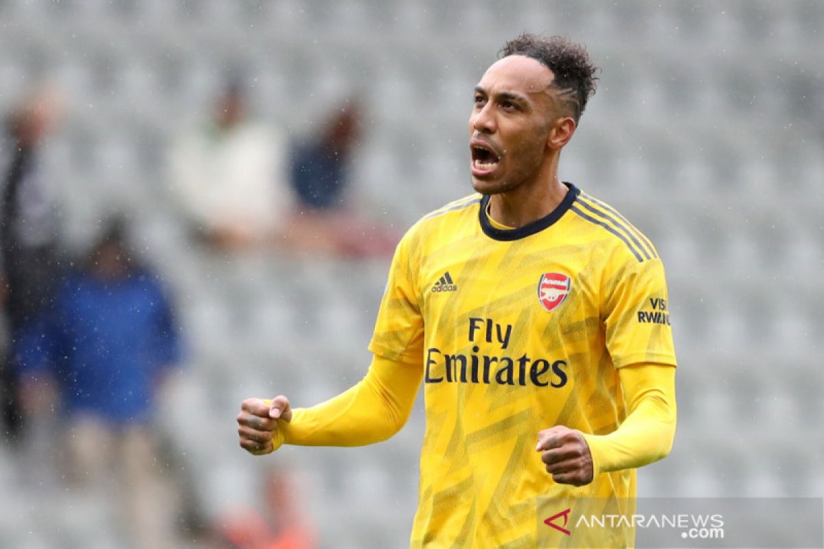 Pelatih Arsenal jagokan Aubameyang cetak lebih banyak gol musim ini