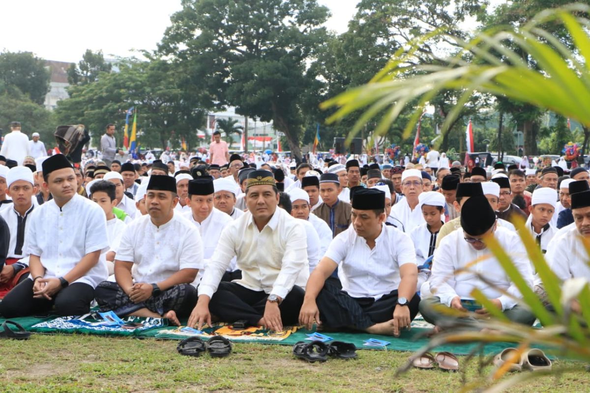 Ribuan warga Kota Binjai laksanakan sholat Idul Adha