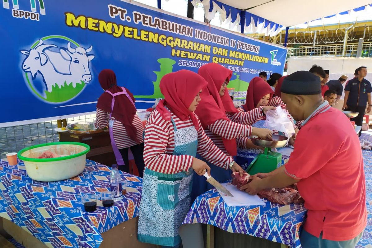 BPPDI PT Pelindo IV sembelih 47 ekor sapi untuk kurban