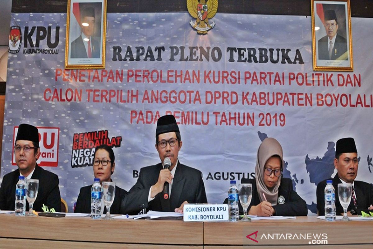 KPU Boyolali usulkan pelantikan calon terpilih DPRD