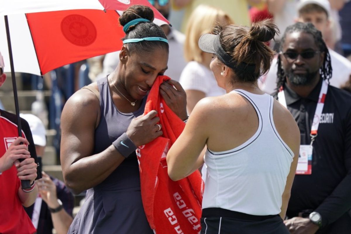 Serena serahkan gelar Toronto kepada Andreescu akibat cedera