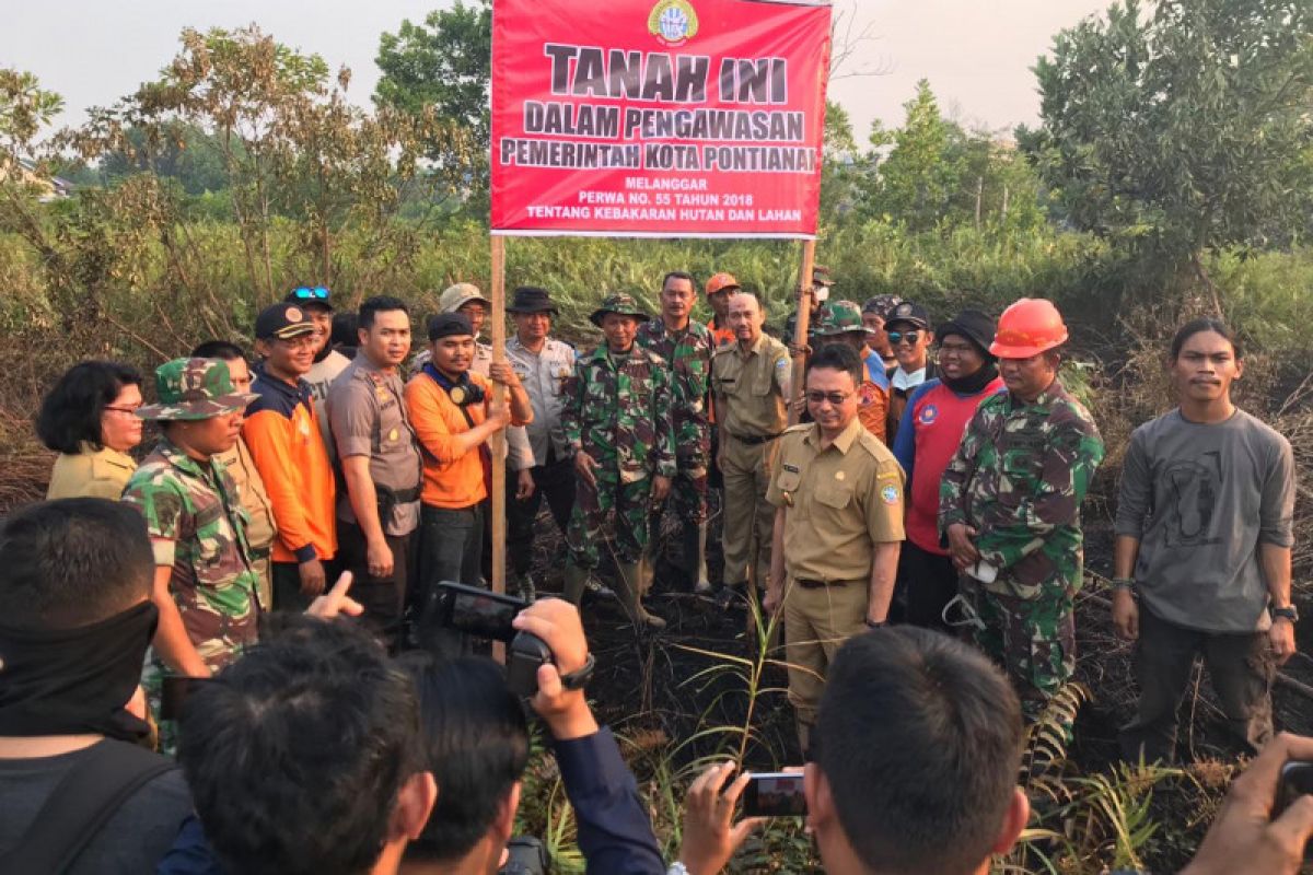 Pemkot Pontianak segel dan bekukan lahan terbakar