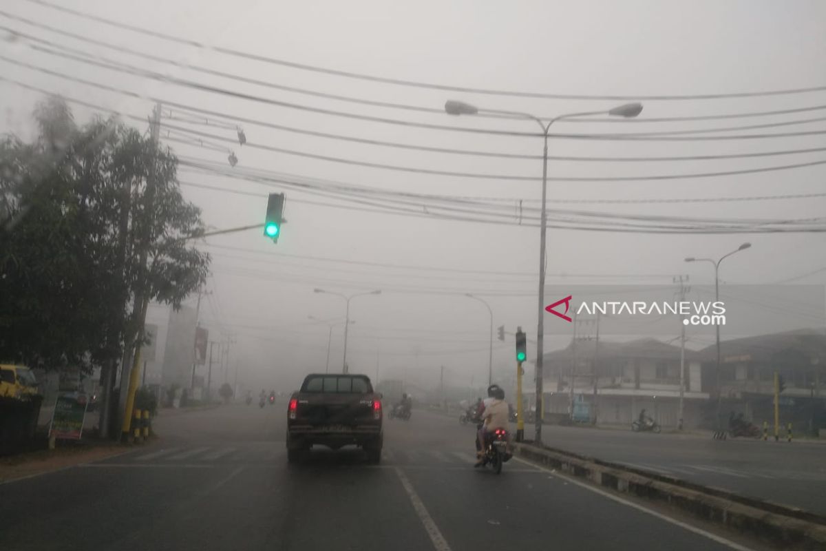 Pihak sekolah liburkan siswa dampak semakin tebalnya kabut asap