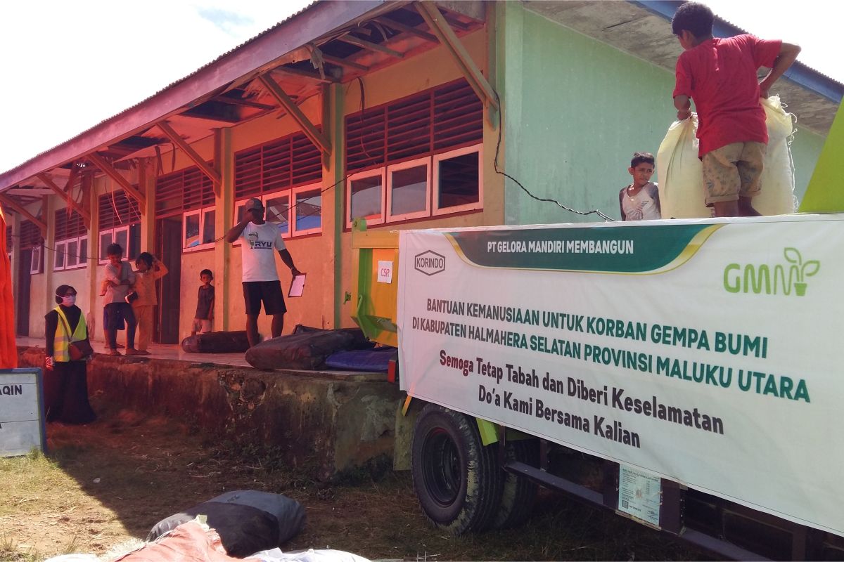 Dukung pemulihan gempa Halmahera, Korindo Group berikan bantuan