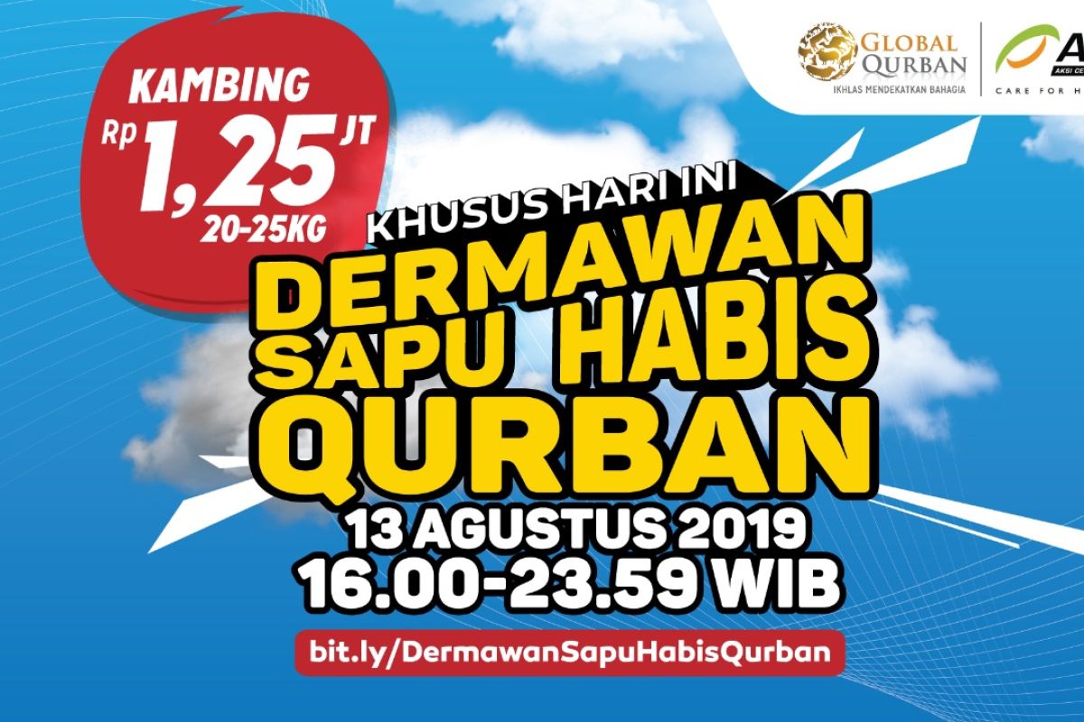 Dermawan Sapu Habis Qurban, harga kambing Rp1,25 Juta!