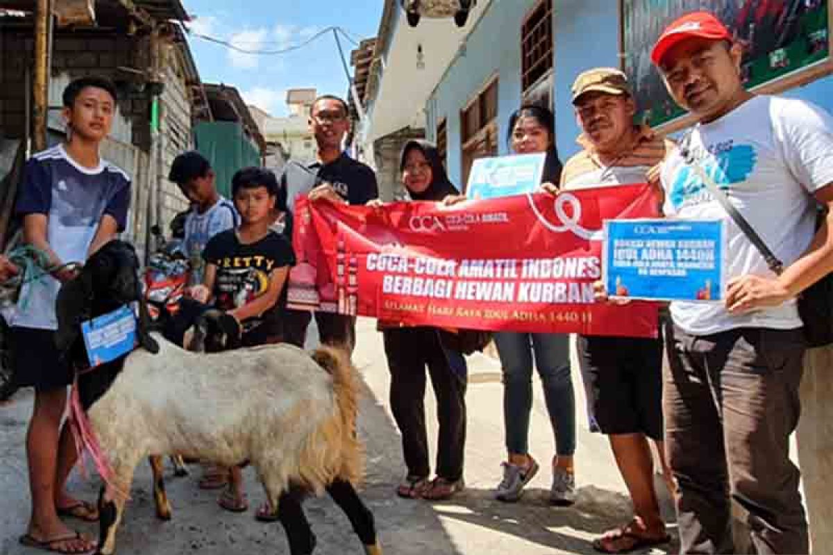 Coca-Cola serahterimakan 111 hewan kurban Idul Adha