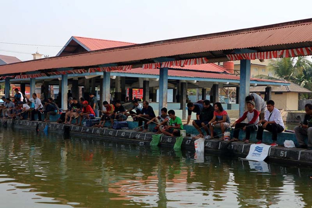 Peringati HUT Ke-74 Kemerdekaan RI, DKPP Purbalingga gelar lomba memancing